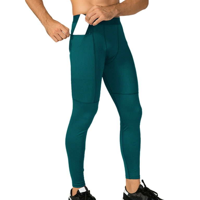 Men Compression Base Layer Skin Tight Pants Running Gym Thermal Short  Leggings Cropped Pants New