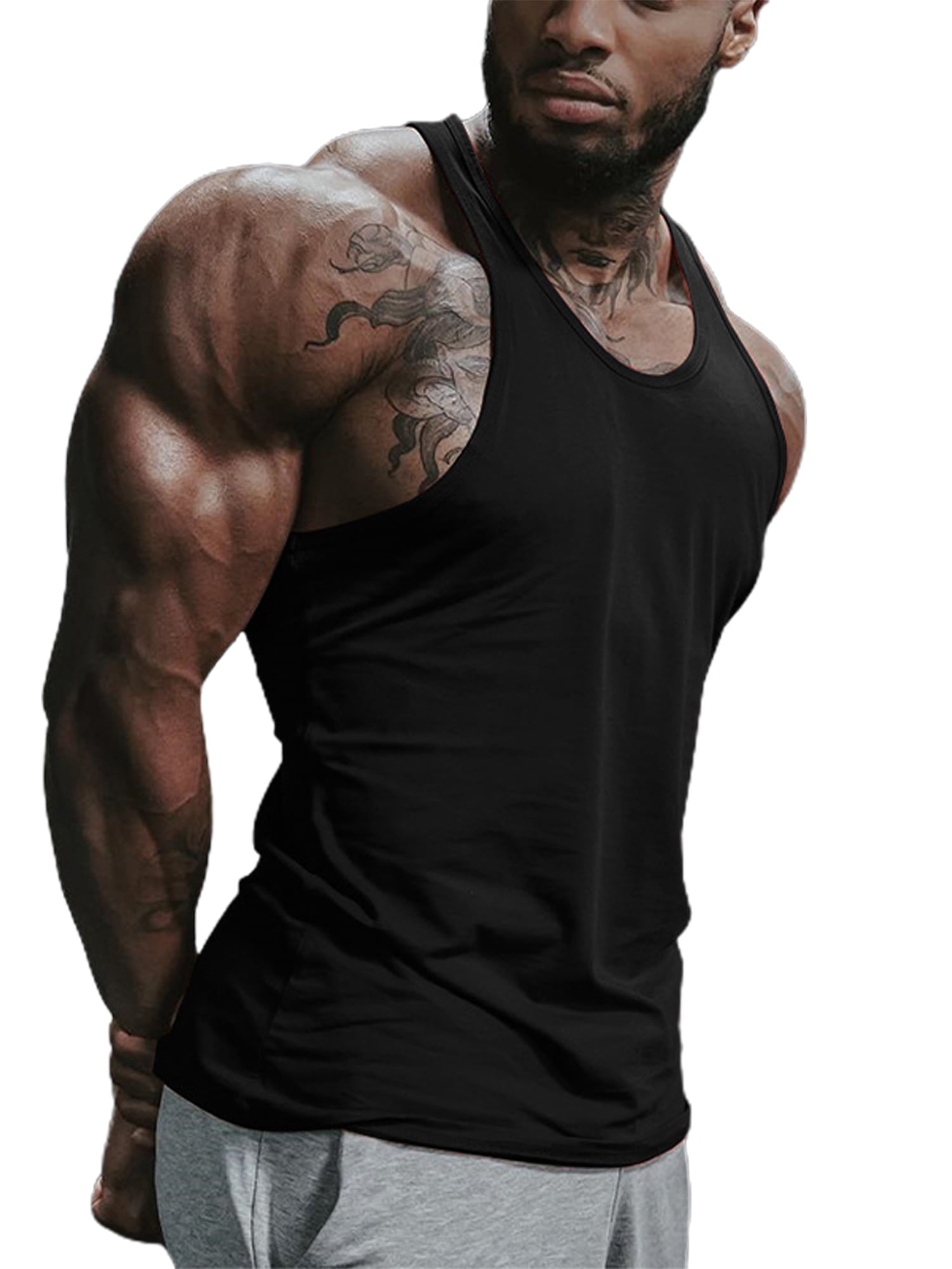 Glonme Men Tank Tops Sleeveless Muscle Shirts Bodybuilding Summer