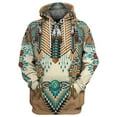 thumbnail image 1 of Glonme Men's Sweatshirts Ethnic Printed Hoodies Drawstring Sweatshirt Fall Casual Hooded Tops Retro Long Sleeve Pullover Style L 4XL, 1 of 2