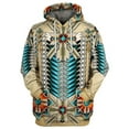 thumbnail image 1 of Glonme Men's Sweatshirts Ethnic Printed Hoodies Drawstring Sweatshirt Fall Casual Hooded Tops Retro Long Sleeve Pullover Style N 3XL, 1 of 2