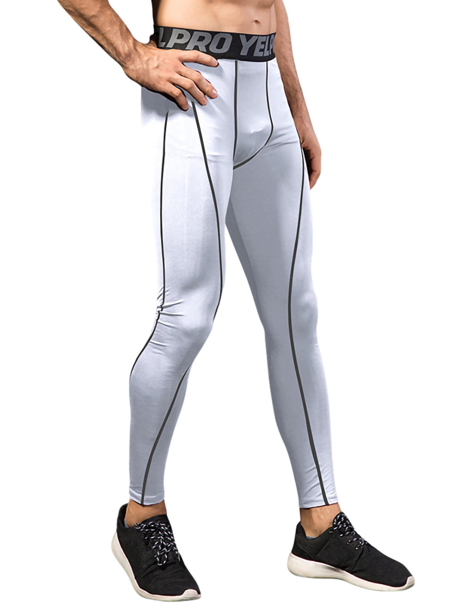 Base layer long tights in color white