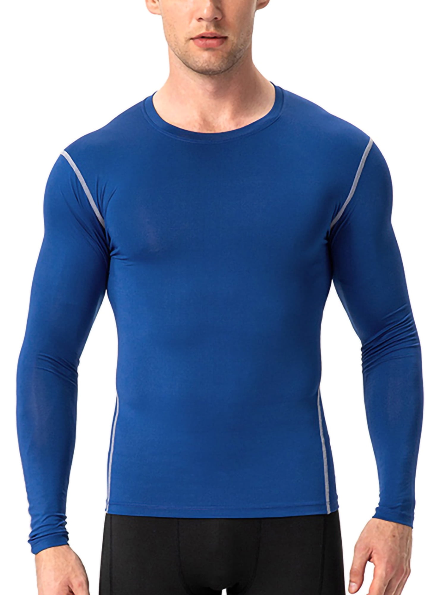 Kamo Fitness Long Sleeve Activewear T-Shirt for Men with Fast Drying and  Moisture Transport – Blue – H&J Liquidators and Closeouts, Inc