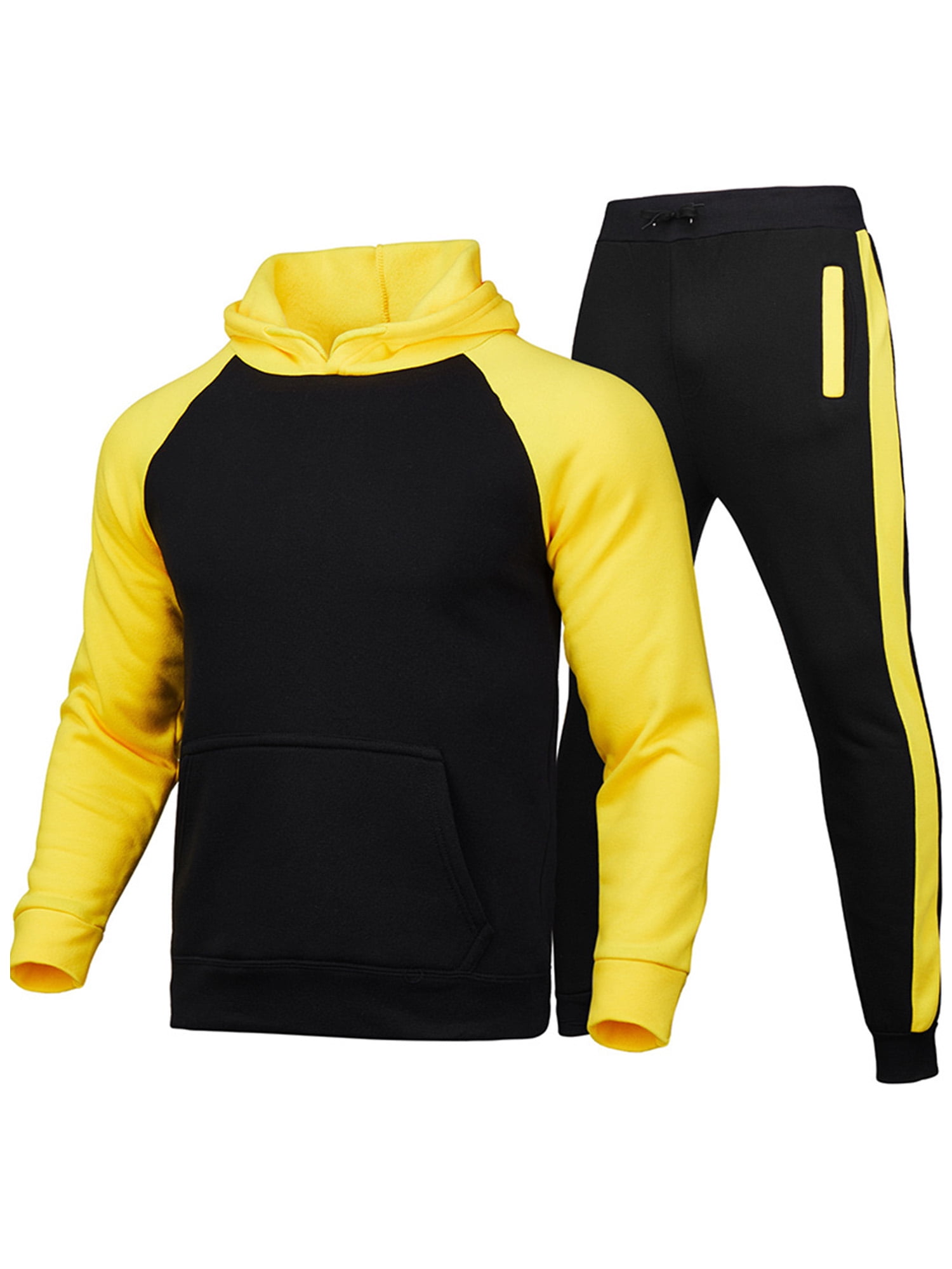Black and yellow polo sweat best sale suit