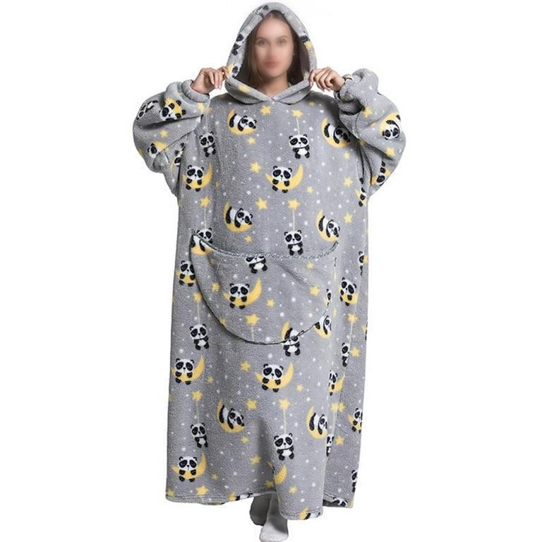 Glonme Oversized Wearable Blanket Hoodie for Women Sherpa Fleece