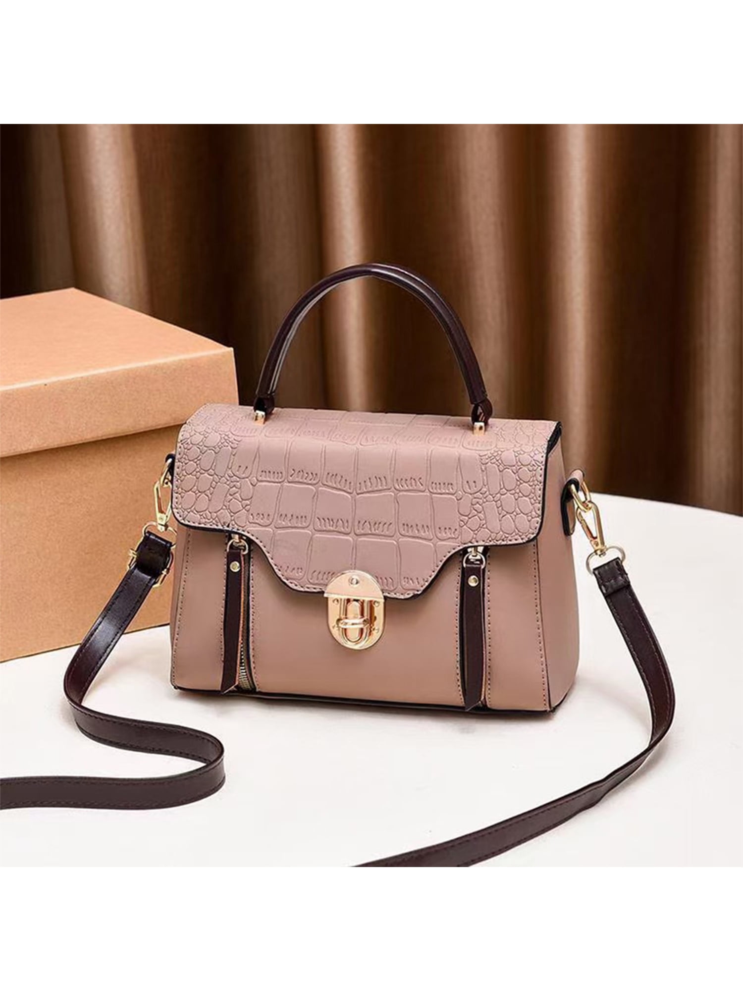 CANNA LAURA Crossbody Bag with Zipper Pocket Shoulder Strap Purse Top  Zipper Handbag for Women Ladies bag