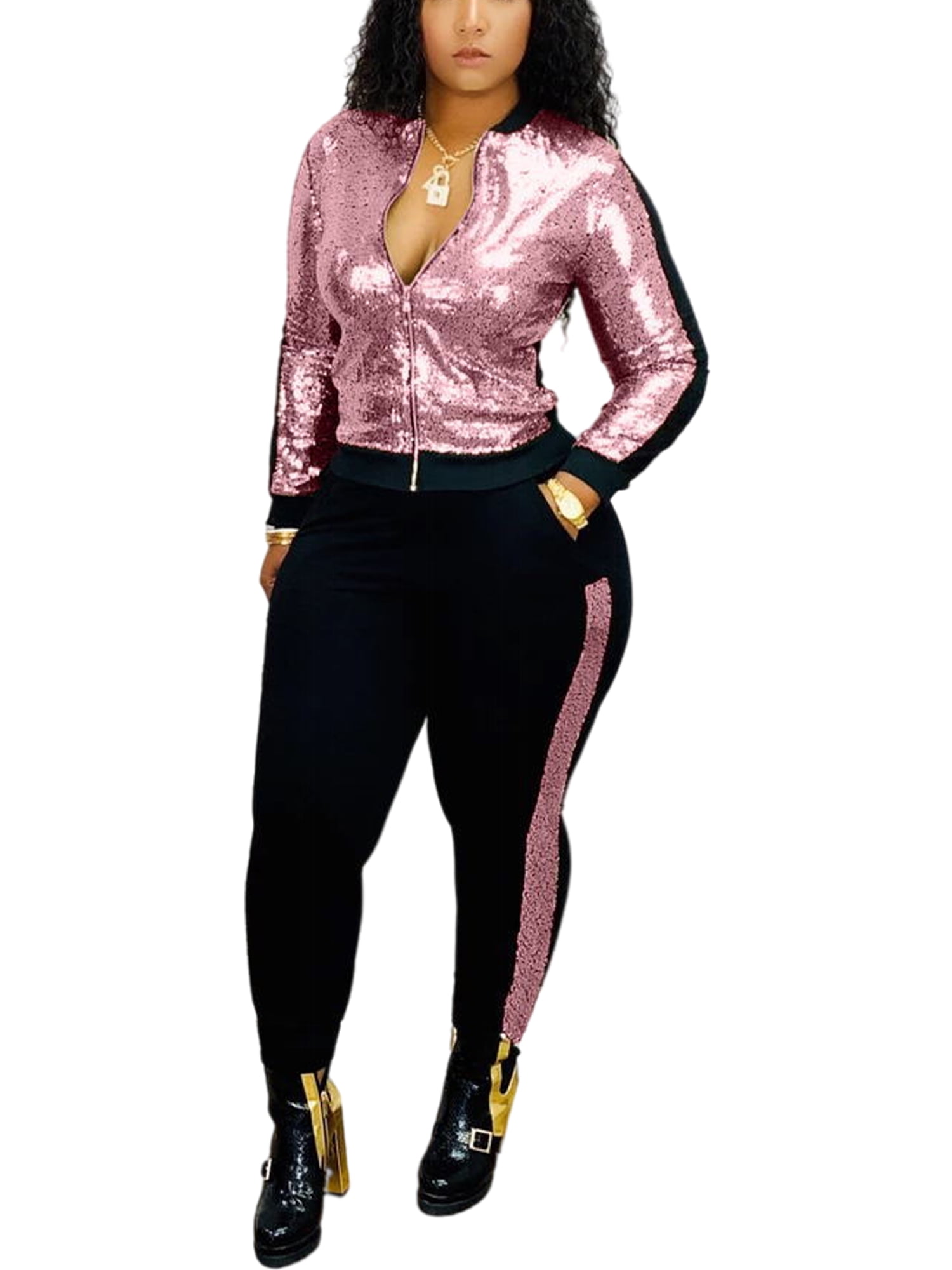 Sequin sweatsuit online