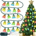 Glooglitter 1 Set 30 Pcs Musical Christmas Lights, 9.6 ft Musical Bell
