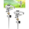 Glooglitter 2 Pcs Metal DHF10 Impact Sprinklers for Yard Degree