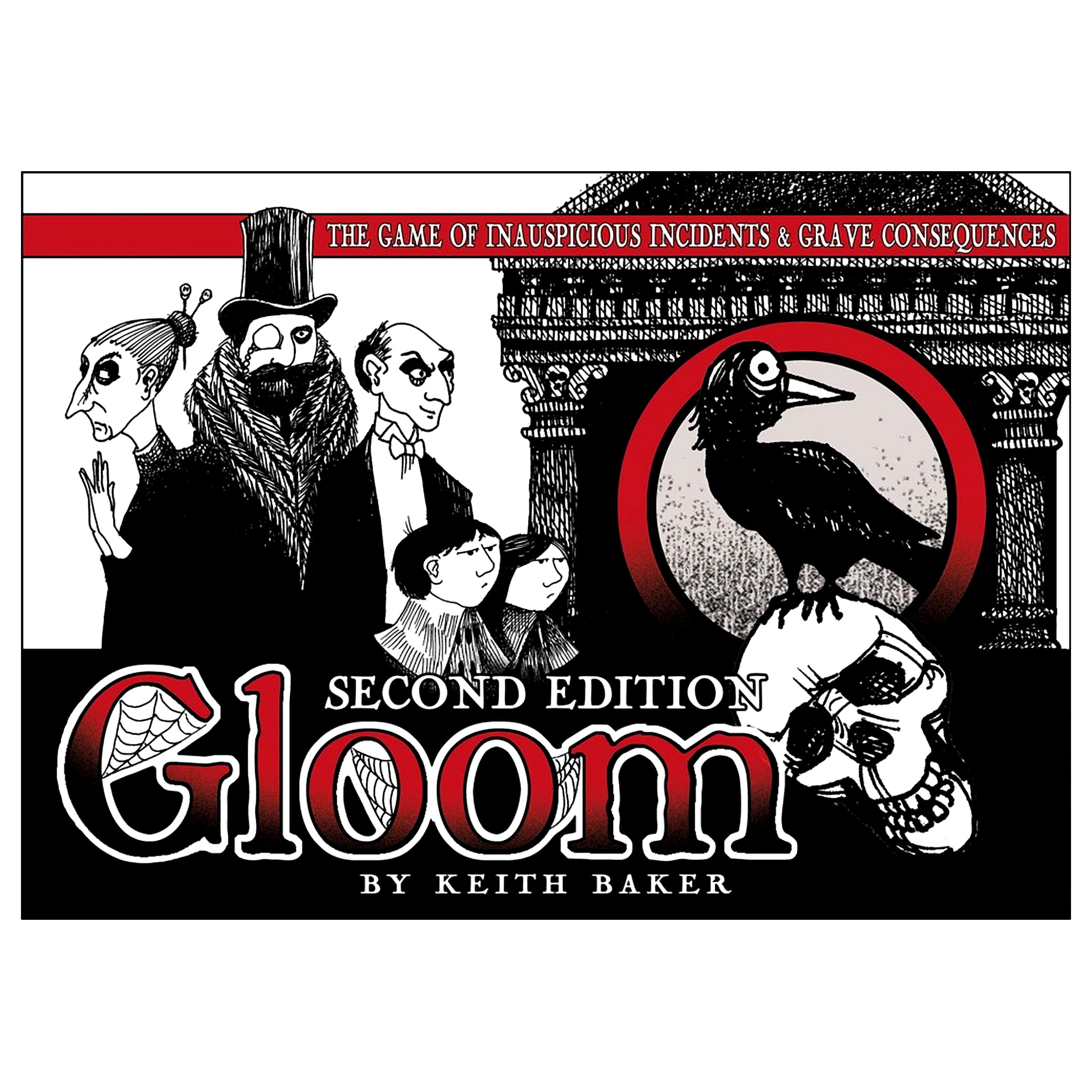 Gloom 2nd Edition Card Game by Keith Baker for 2-5 Players, 60 Min