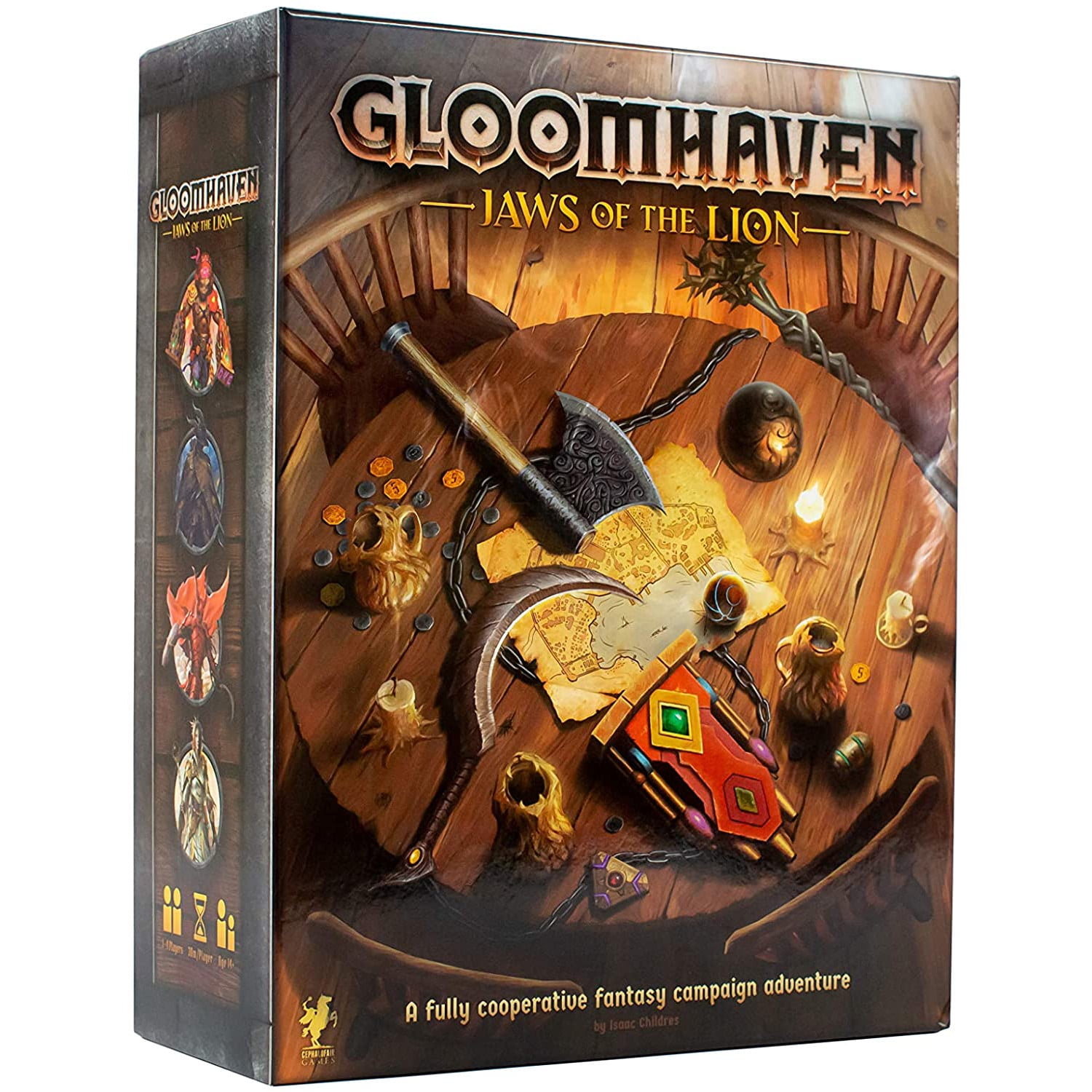 Cephalofair Games Gloomhaven: Jaws of the Lion Strategy Board Game,  Cooperative Play, Ages 14+