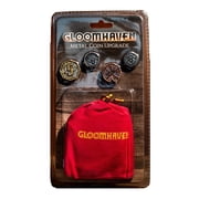 Gloomhaven Metal Coin Upgrade with 60 Coins & Drawstring Bag, Board Game Accessory