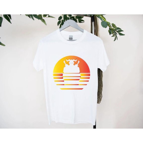 Gloomhaven Synthwave Board Game Fantasy T-Shirt, for men & women, up to size 5XL