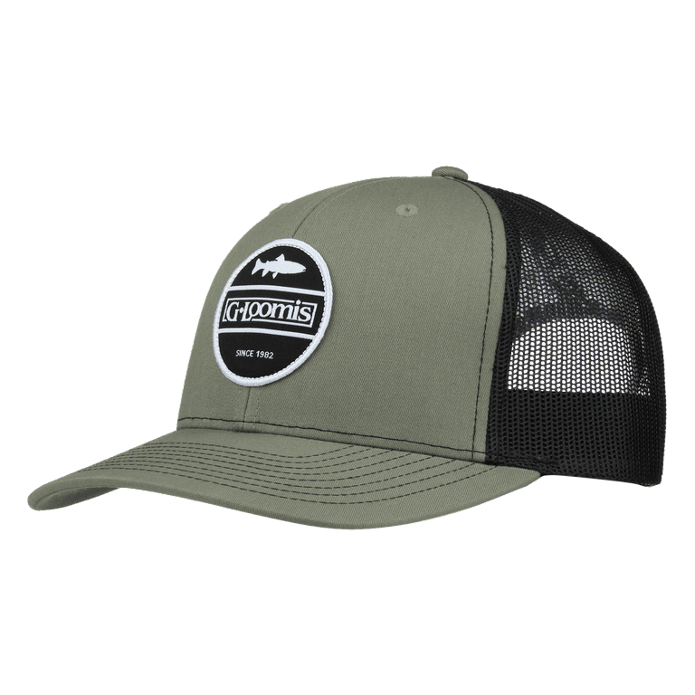 Gloomis Fishing G. Loomis Fish Patch Cap - Olive/Black, One Size Fits Most  [GHATFSHPTCHOL] 