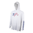 thumbnail image 1 of Gloomis Fishing Gloomis Long Sleeve Tech Tee Hooded - White, SM [GTEEVAPLSHSWH], 1 of 2