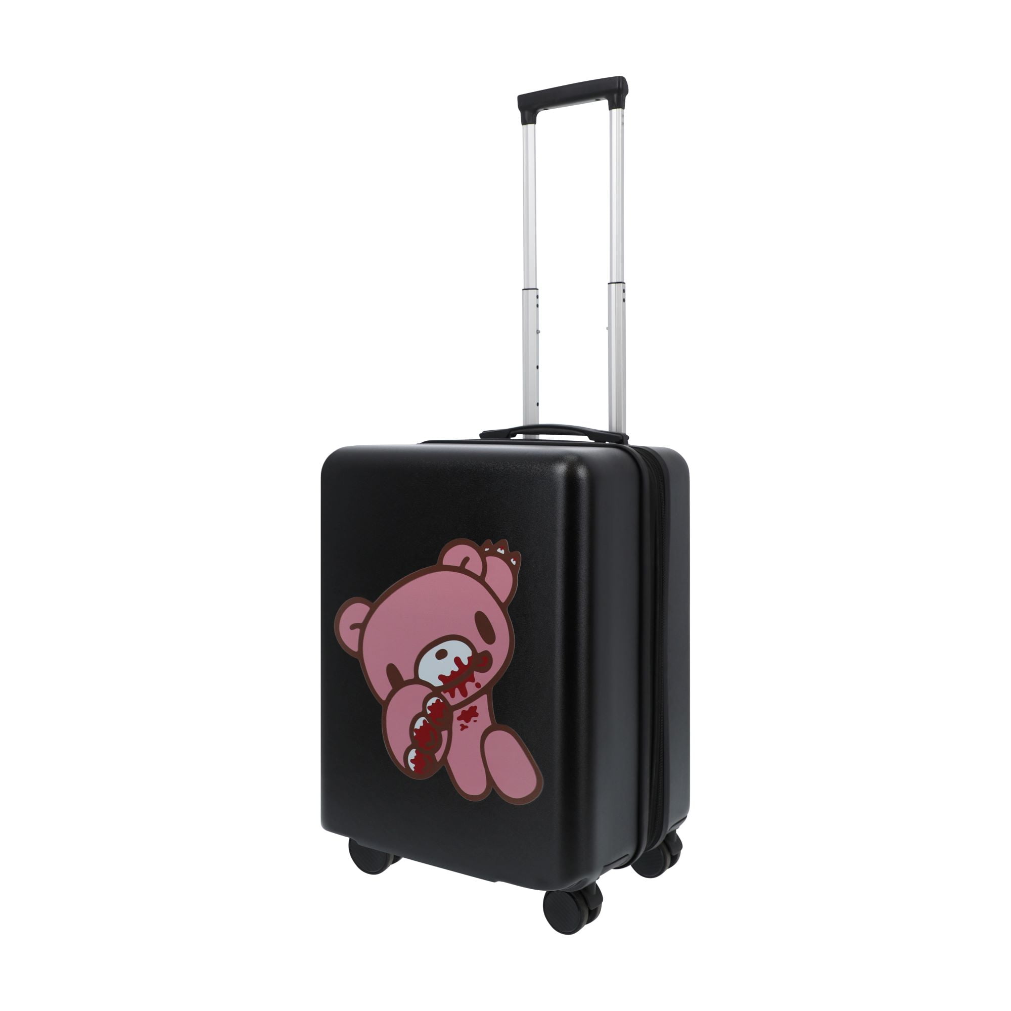 Gloomy Bear 22.5 Inch Carry On Luggage, Hardshell Rolling Suitcase with Spinner Wheels, Black
