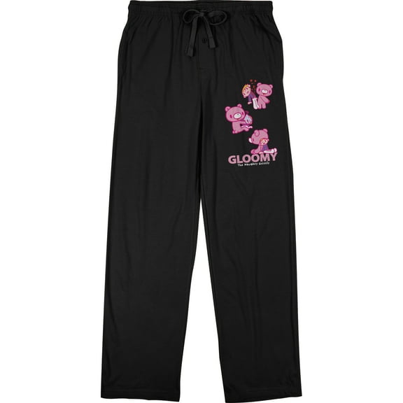 Gloomy Bear 3 Men's Black Sleep Pajama Pants-XXL