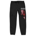 thumbnail image 1 of Gloomy Bear Dripping Heart Black Graphic Sweatpants- M, 1 of 1