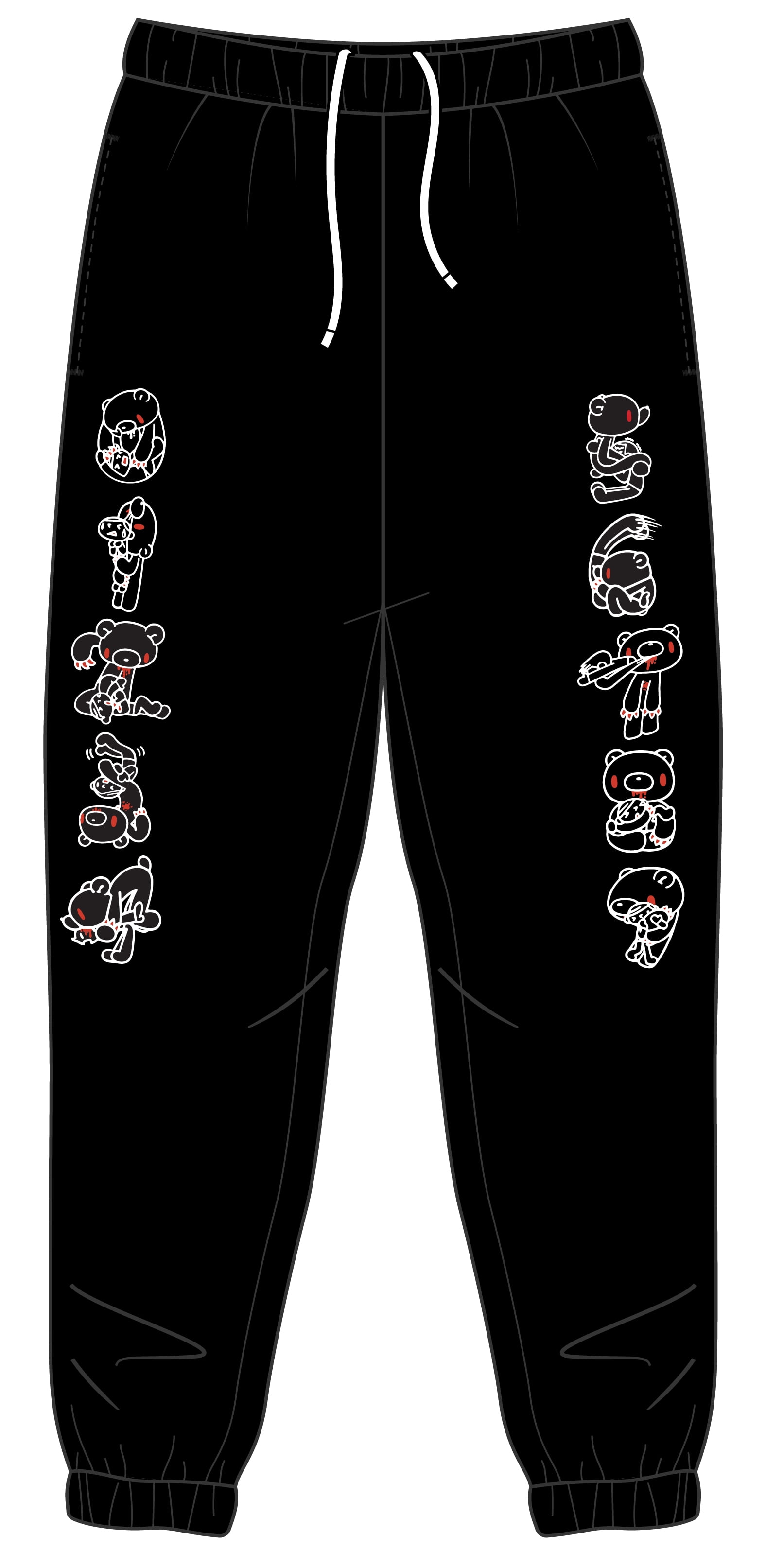 Black graphic sweatpants sale