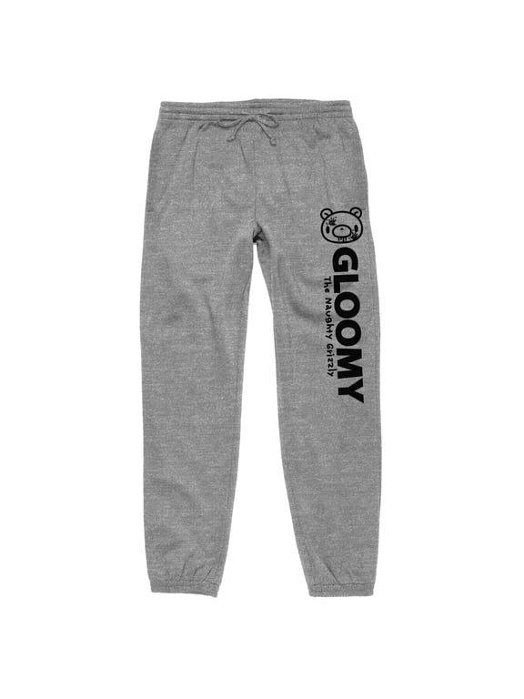 Gloomy Bear Logo Athletic Heather Graphic Sweatpants- L