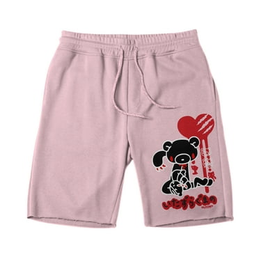 Gloomy Bear & Pity Attack Mens Drawstring Casual Shorts, Gloomy Bear Shorts for Men (Size S-XL)