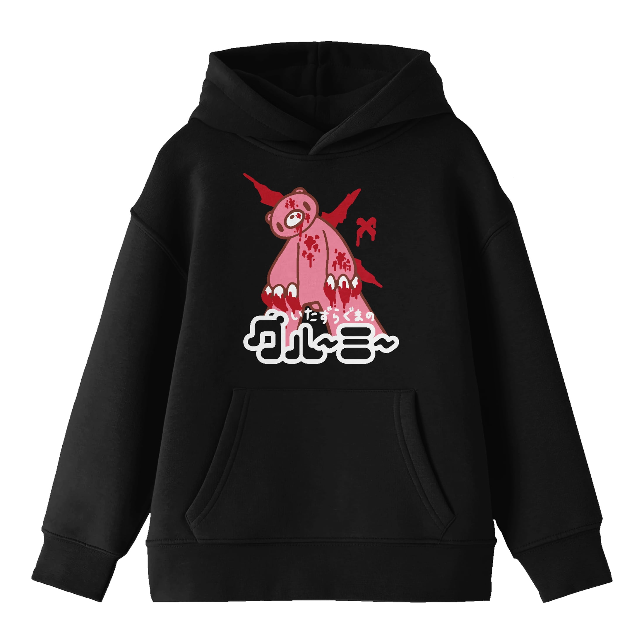 Bioworld Gloomy Bear Hoodie, Youth Black Graphic Sweatshirt