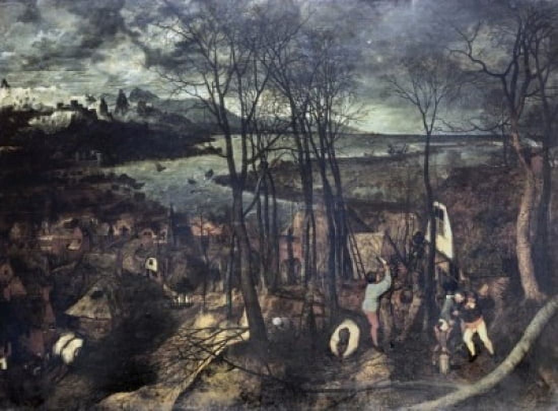 The Gloomy Day 1565 Pieter Bruegel the Elder (ca1525-1569Flemish) Oil on Wood Panel Kunsthistorisches Museum Vienna Austria Canvas Art - Pieter Bruegel (24 x 36)
