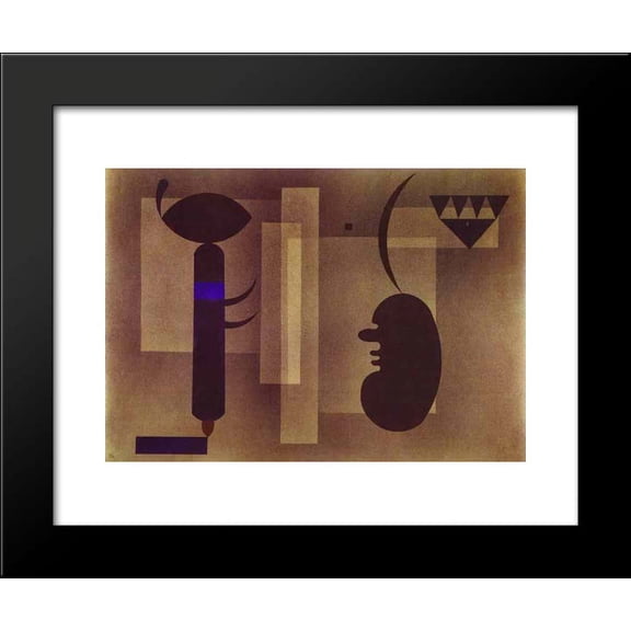 Gloomy Situation 20x24 Framed Art Print by Wassily Kandinsky