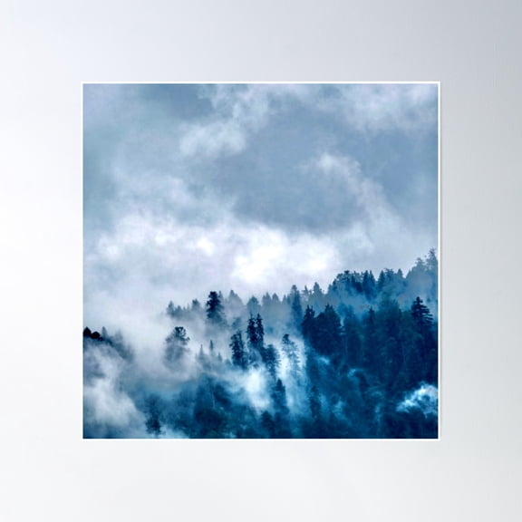 Gloomy Weather Poster Wall Art, Modern Wall Decor, 16x16 UNFRAMED