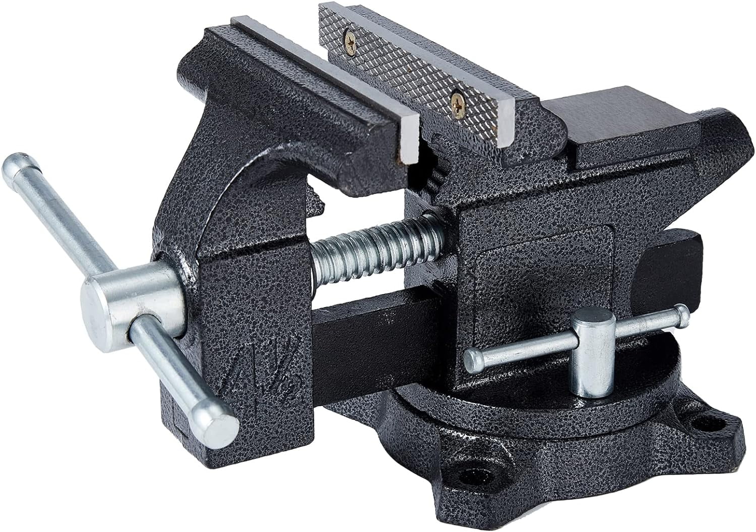Gloppers Black Bench Vises, 4-1/2"Jaw Width with Swivel Base Table Vise Clamps