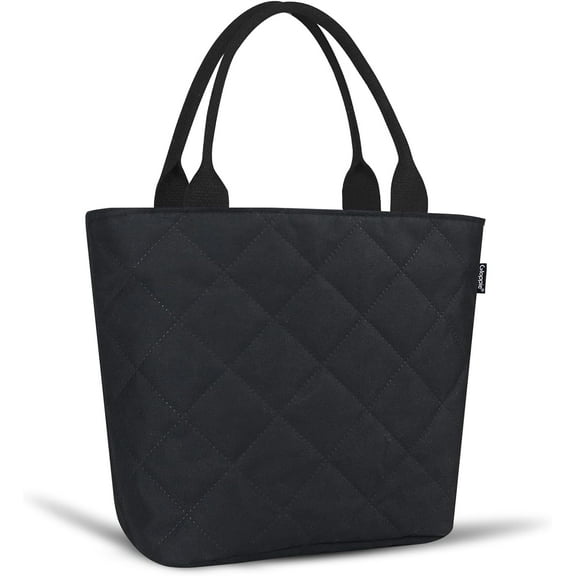 Gloppie Lunch Bag Women Lunch Tote Insulated Lunch Bags for Women, Leakproof, Black