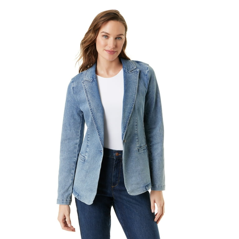 Glori Vanderbilt Fitted Blazer Jacket Sizes XS XXXL Walmart