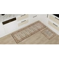 thumbnail image 1 of Gloria - 2 Piece 22"x59" Washable Runner & 20"x30" Door mat Kitchen Set Bordered Washable Rug Anti Slip Backing Kitchen Rugs Light Weight Foldable Carpet, 1 of 9
