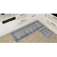 thumbnail image 1 of Gloria - 2 Piece 22"x59" Washable Runner & 20"x30" Door mat Kitchen Set Bordered Washable Rug Anti Slip Backing Kitchen Rugs Light Weight Foldable Carpet, 1 of 9