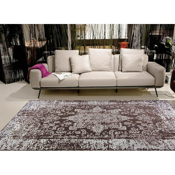 Gloria - Area Rug Low Profile Persian Washable Rug Anti Slip Backing Rugs for Living Room Light Weight Foldable Carpet
