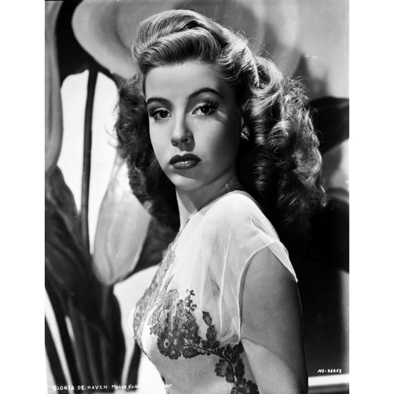 Gloria DeHaven in Black Gown Side View Posed Photo Print (24 x 30)