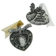 thumbnail image 1 of Gloria Duchin - Angel and Heart Remembrance Themed Vintage Pewter Christmas Tree Ornament - 2 Piece Set, 1 of 1