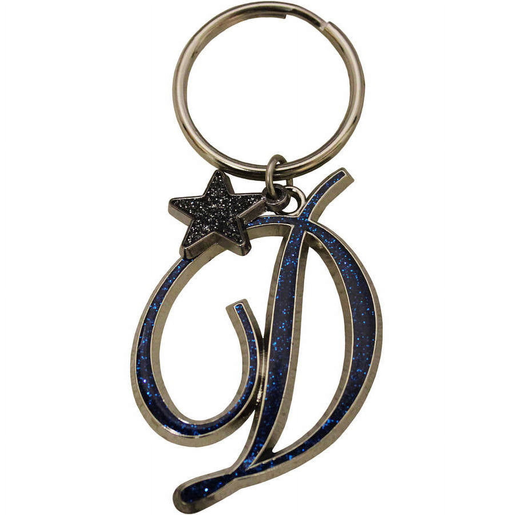 Gloria Duchin Glitter Initial Keyring