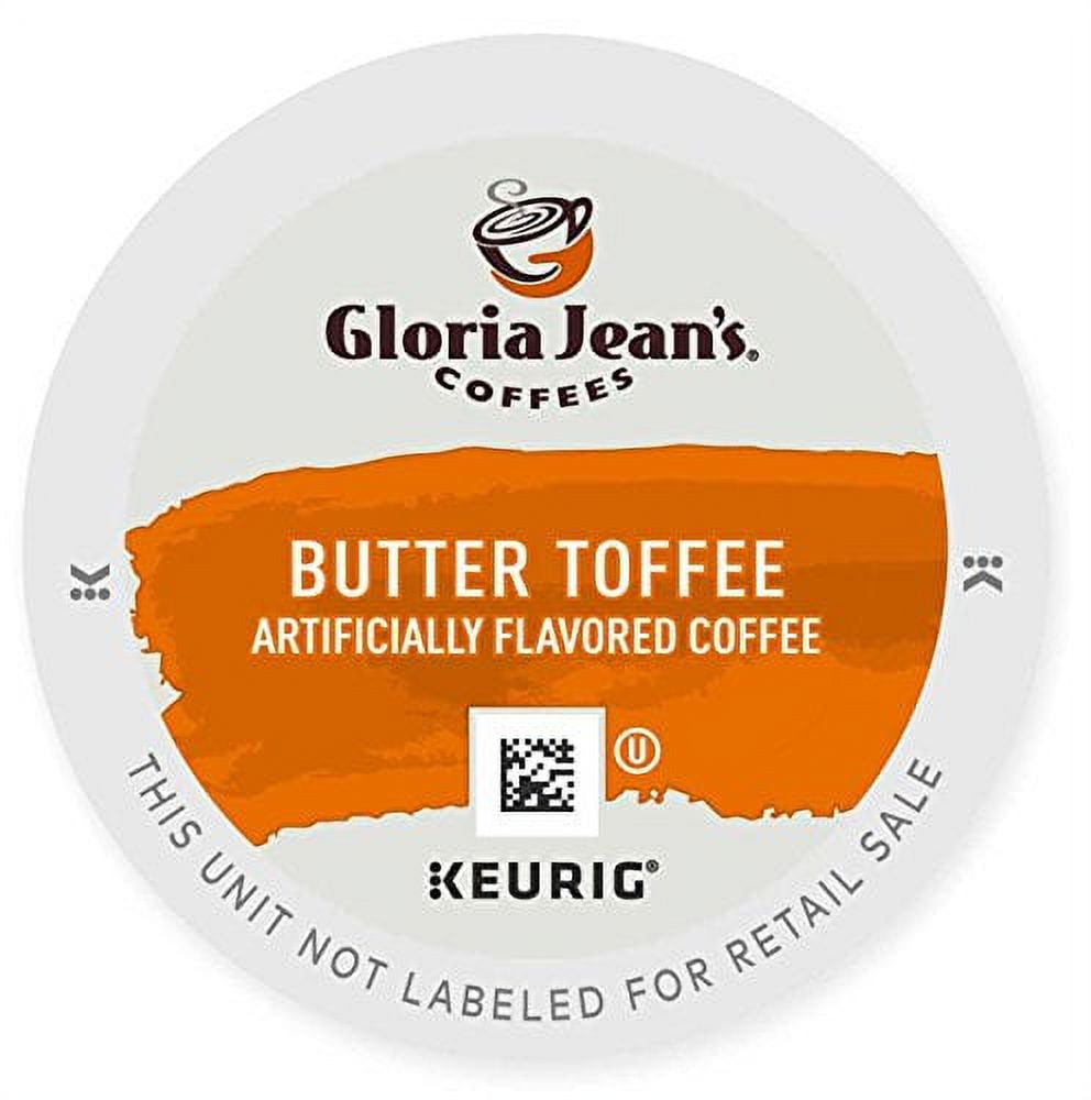 Gloria Jean's Coffees Butter Toffee Medium Roast, Keurig Coffee Pods