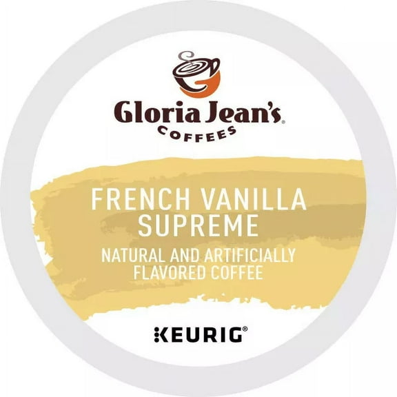 Gloria Jean's French Vanilla Supreme, 24 Single Serve K-Cup Pods
