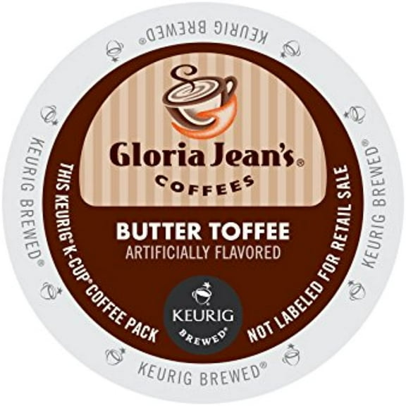 Gloria Jeans Coffee, Butter Toffee, K-Cup Portion Pack For Keurig K-Cup Brewers (Pack Of 24)