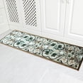 thumbnail image 1 of Gloria- Kitchen Rug Non-Skid Runner Kitchen Mats for Floor Non-Slip Hallway Runners with Rubber Backing Entryway Hallway Floor Mat Low Profile Door Mat (2' x 7') Ivory Floral Design, 1 of 7