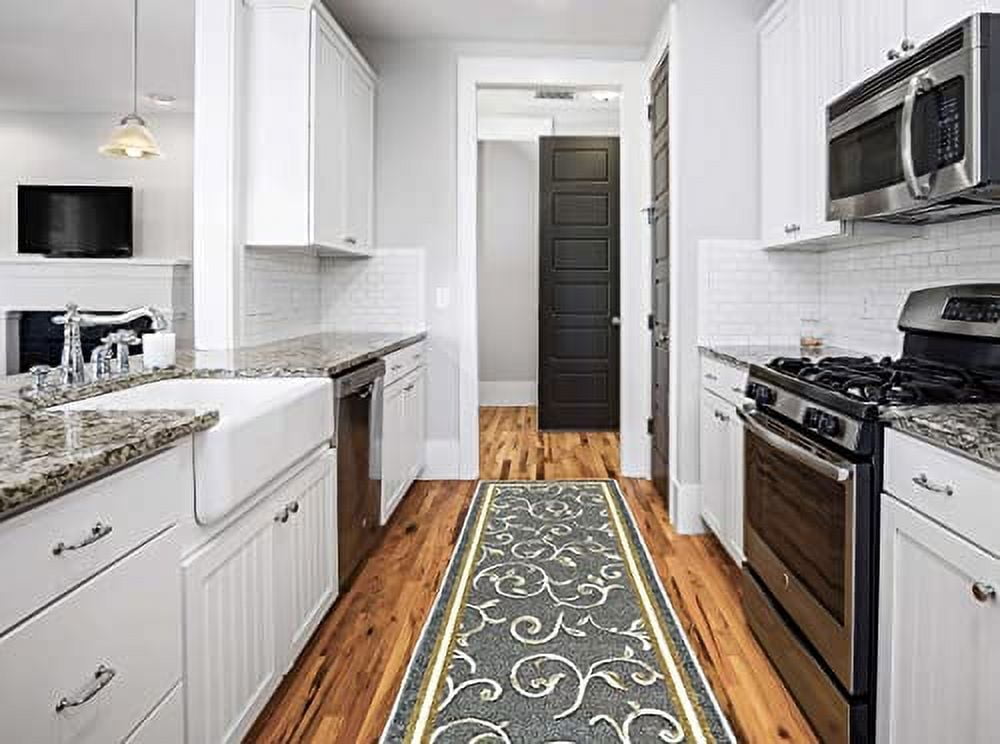 Gloria Kitchen Rug Runner NonSkid Runner Kitchen Mat for floor NonSlip Rug for Kitchen Floor