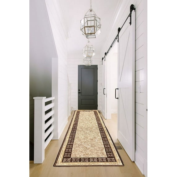 Gloria Kitchen Rug Runner Non-Skid Runner Kitchen Mat for floor Non-Slip Rug for Kitchen Floor with Rubber Backing Entryway Hallway Floor Mat (2' x 10')