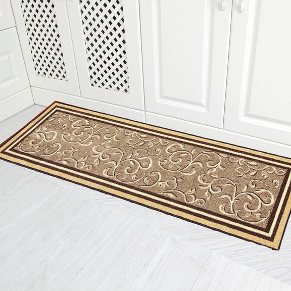 Gloria Non Slip Rubber Back Kitchen Rug Runner Mat for Hallway Non Skid Carpet for Kitchen Entryway 20"x59"
