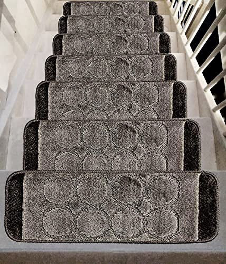 Gloria Non Slip Rubber Back Washable Indoor Stair Rug Mat Stair Treads ...