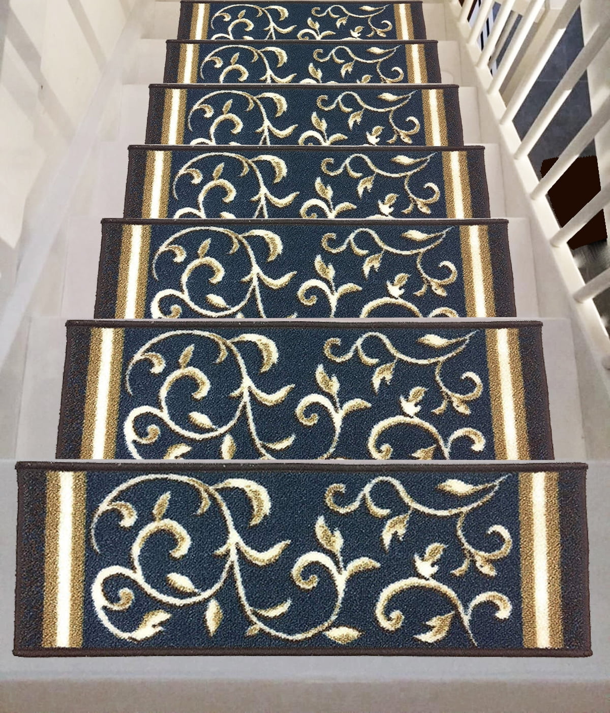 Gloria Non slip Floral Design Animal Friendly Anti Skid Rubber Back