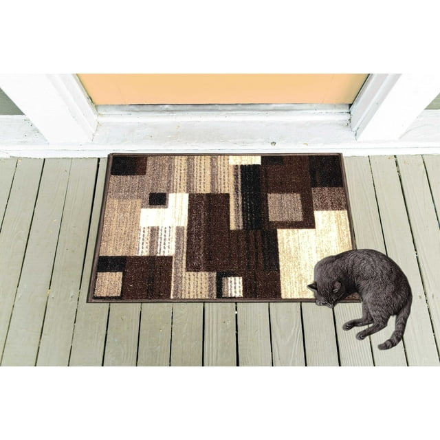 Gloria Non slip Rubber Back Door mats/Landing Mat Small Washable Rug