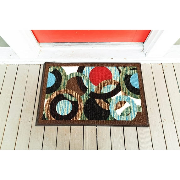Gloria - Non slip Rubber Back Door mats/Landing Mat -Small Washable Rug Treads for Kitchen Runner Mat (20" x 30")