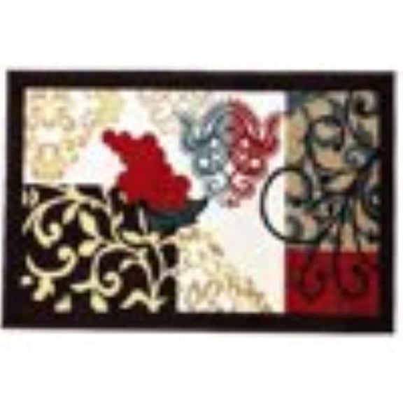 Gloria - Non slip Rubber Back Door mats/Landing Mat -Small Washable Rug Treads for Kitchen Runner Mat (20" x 30")