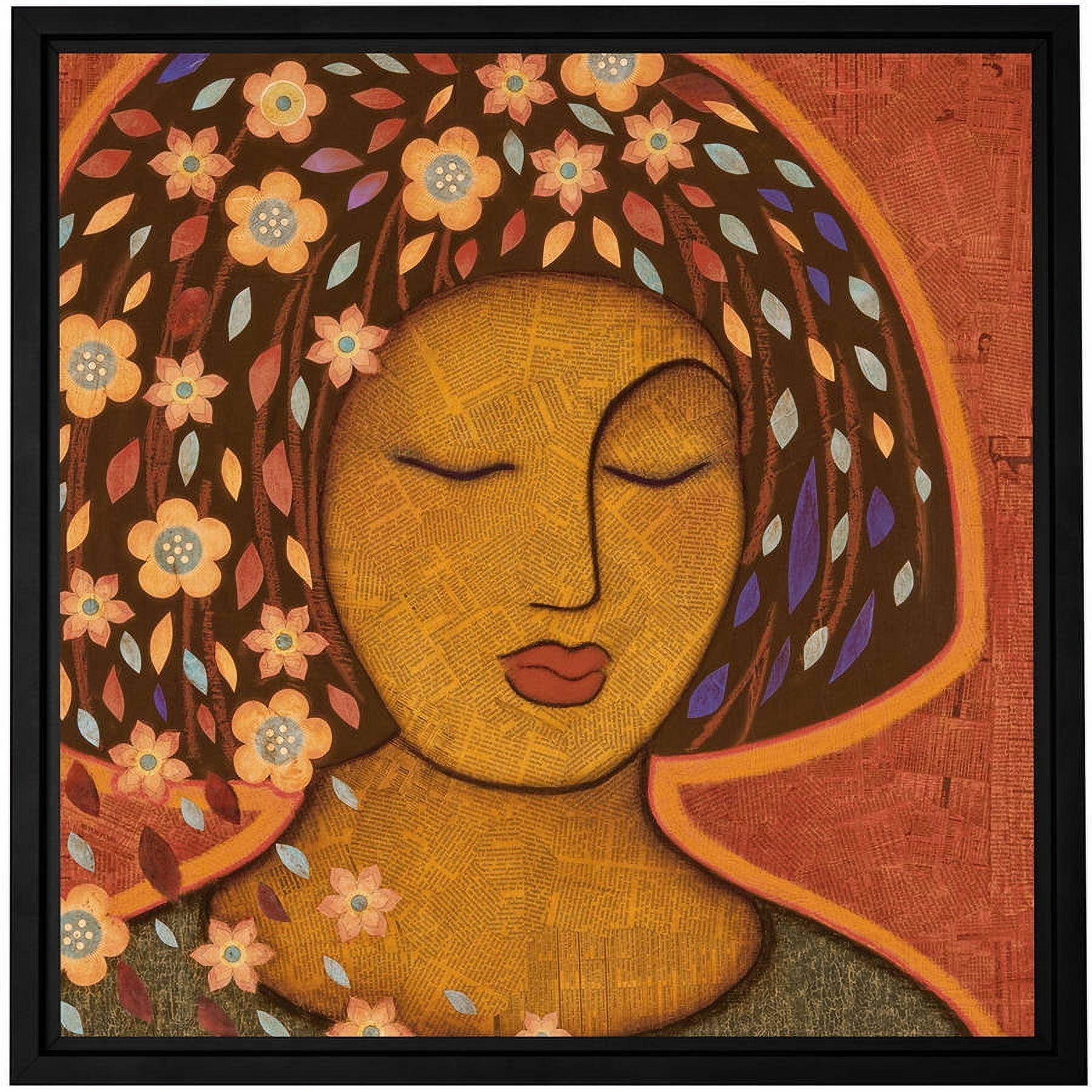Gloria Rothrock "Kali" Floater-Framed Gallery-Wrapped Canvas